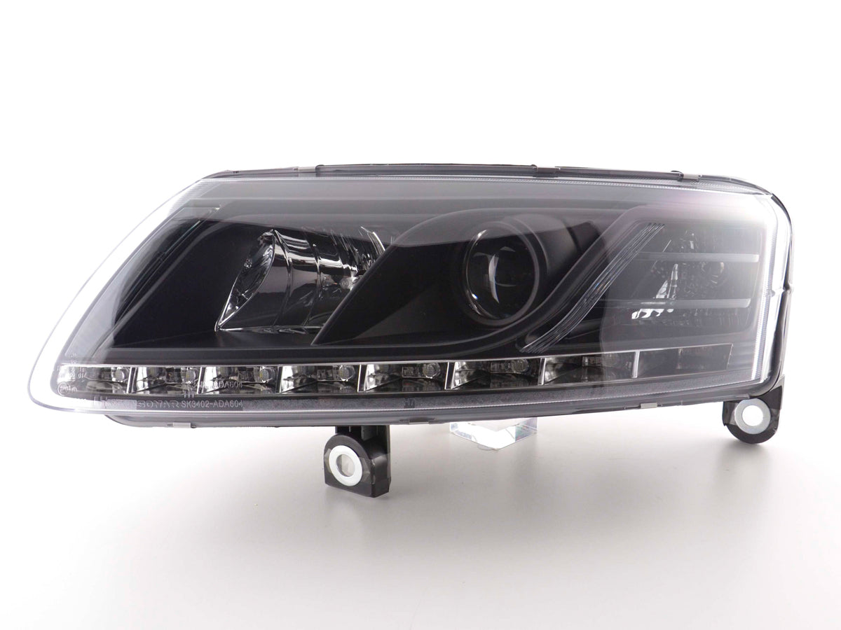 Scheinwerfer Set Daylight LED Tagfahrlicht Audi A4 Typ 8E 04-08 schwarz Scheinwerfer Set Daylight LED Tagfahrlicht Audi A4 Typ 8E 04-08 schwarz